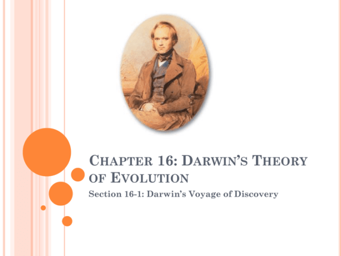 Chapter 15 darwin's theory of evolution