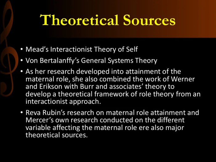 Attainment role theory maternal ramona mercer